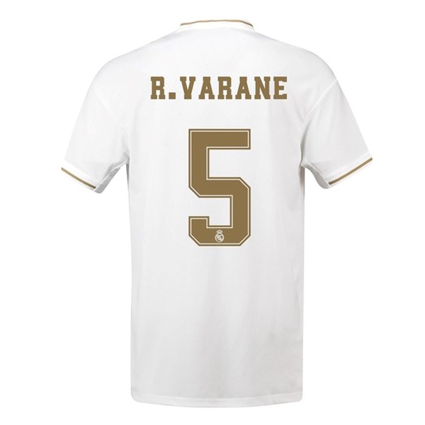 Camiseta Real Madrid NO.5 Varane Primera equipación 2019-2020 Blanco